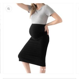 Kindred Bravely size large ribbed midi skirt